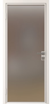 Алюминиевая межкомнатная дверь 1AG («белый матовый» / сатинат) — 4765