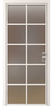 Алюминиевая межкомнатная дверь 4AG («белый матовый» / сатинат) — 4801