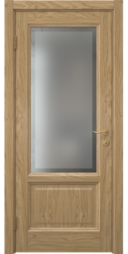 Межкомнатная дверь FK014 (натуральный шпон дуба / стекло рамка) — 5170