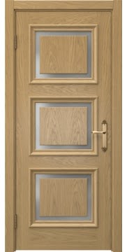 Межкомнатная дверь SK010 (натуральный шпон дуба / матовое стекло) — 5231