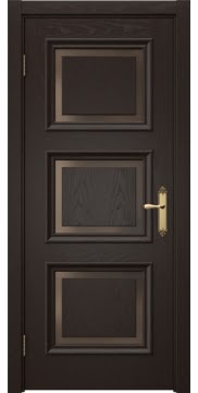 Межкомнатная дверь SK010 (шпон ясень темный / стекло бронзовое) — 5247