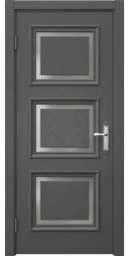 Межкомнатная дверь SK010 (шпон ясень серый / матовое стекло) — 5250
