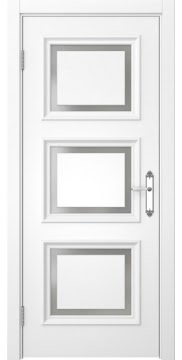 Межкомнатная дверь SK010 (белая эмаль / матовое стекло) — 5243