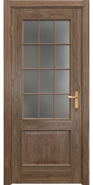Межкомнатная дверь SK011 (шпон американский орех / матовое стекло) — 5809