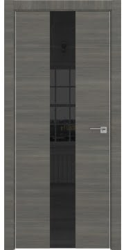 Межкомнатная дверь ZM035 (экошпон ольха, лакобель черный) — 3010