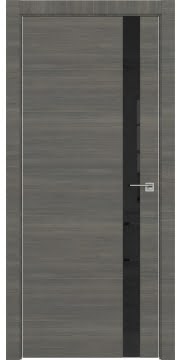 Межкомнатная дверь ZM038 (экошпон ольха, лакобель черный) — 3050