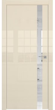 Межкомнатная дверь ZM038 (ваниль глянцевая, зеркало) — 3059