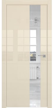 Межкомнатная дверь ZM039 (ваниль глянцевая, зеркало) — 3074
